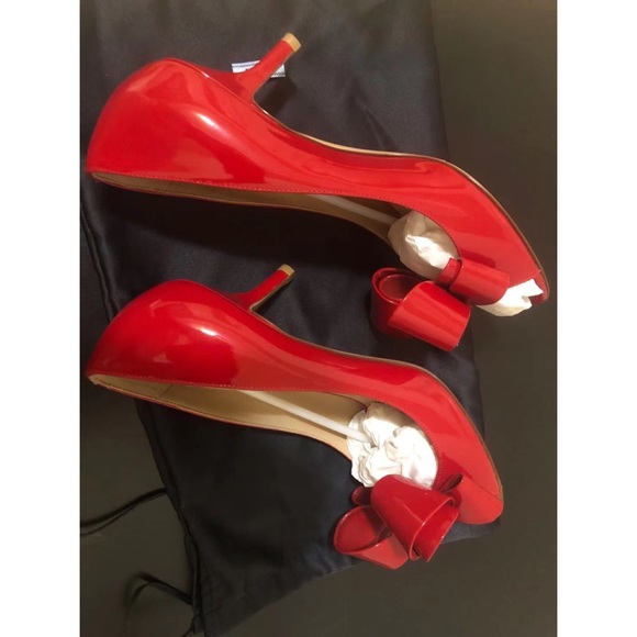Valentino Couture Bow Open Toe Pump - Picture 5 of 5